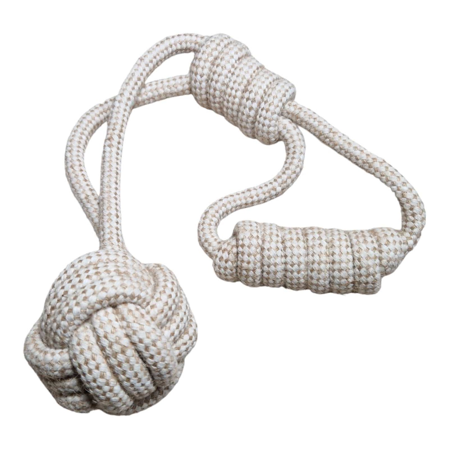 Tauseil Hundekauspielzeug aus Hanffasern und ungebleichter Baumwolle