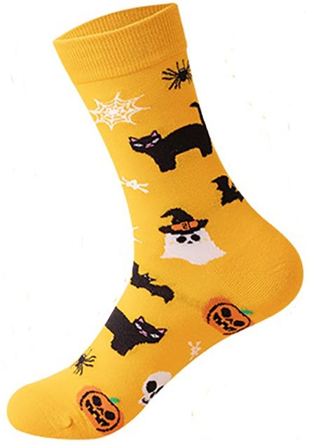Halloween Socken Gelb
