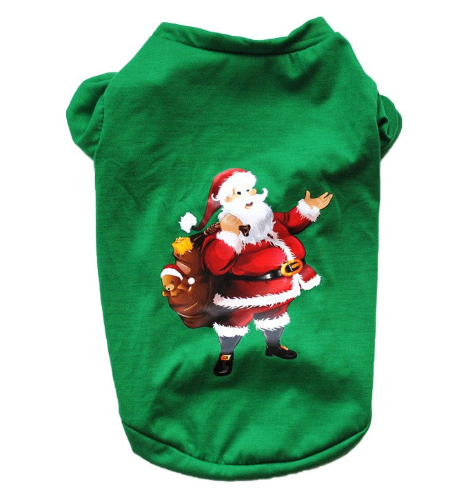 Weihnachtliches Hunde-T-Shirt "Santa Claus"