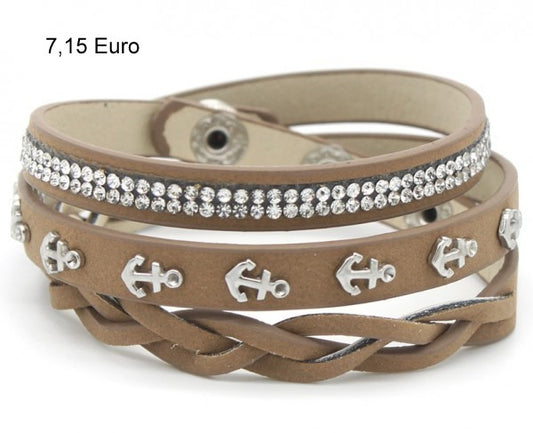Wickelarmband mit Anker