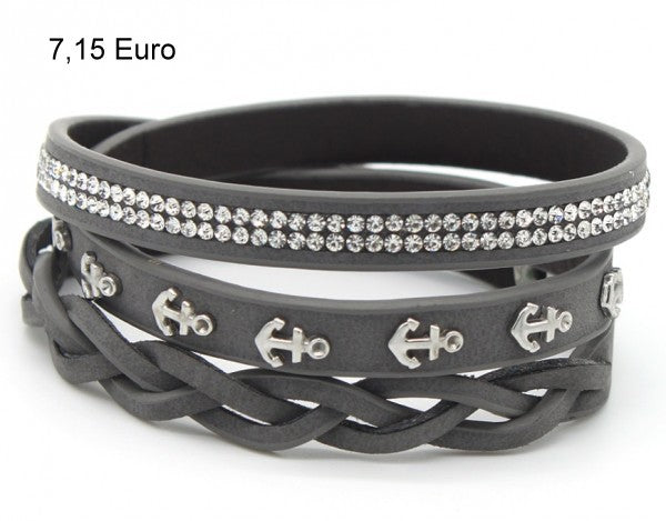 Wickelarmband mit Anker