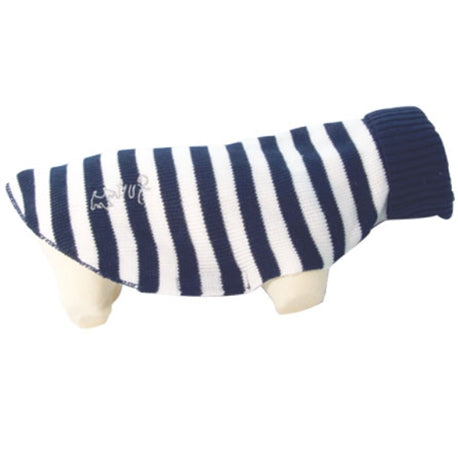 Doogy!® Hundepullover "Fun New Generation" (blau-weiß gestreift)