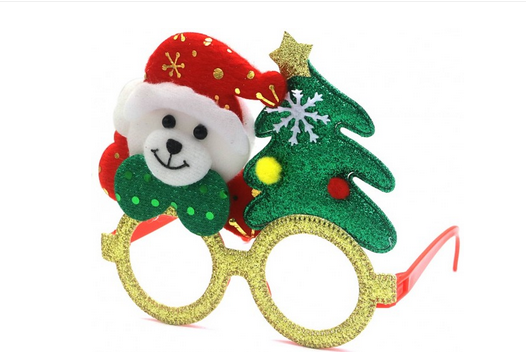 Weihnachtsbrille Bär