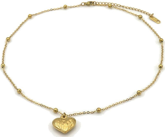 Herzkette goldfarben