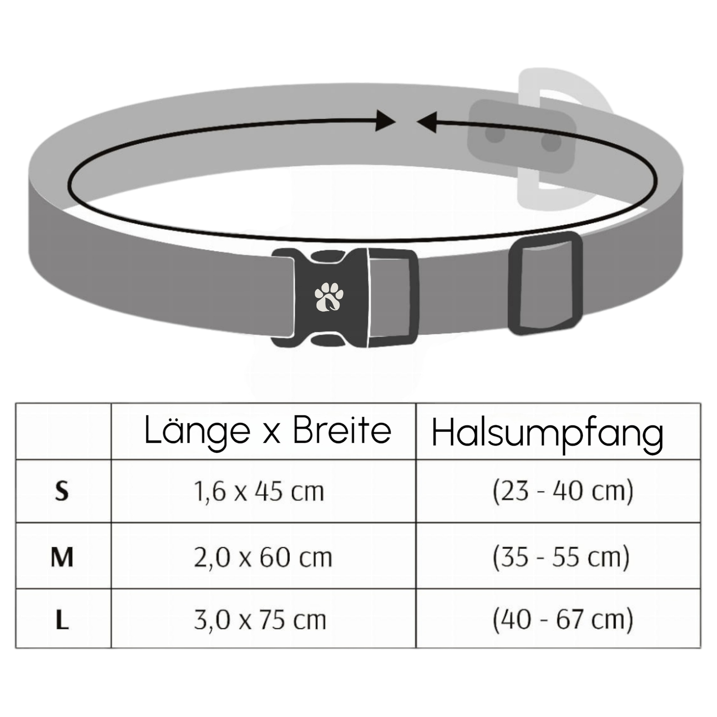 Halsband Schwarz Aus Nylon Längenverstellbar Im Rautendesign