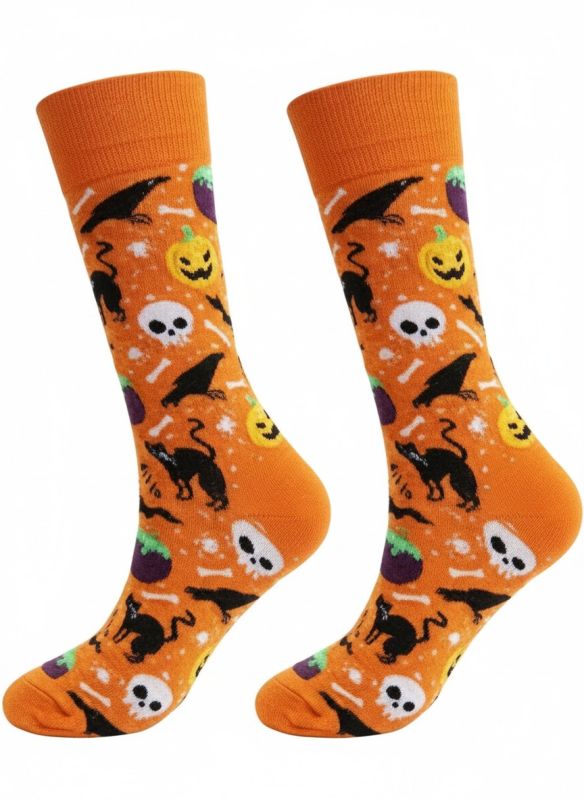 Halloween Socken Orange