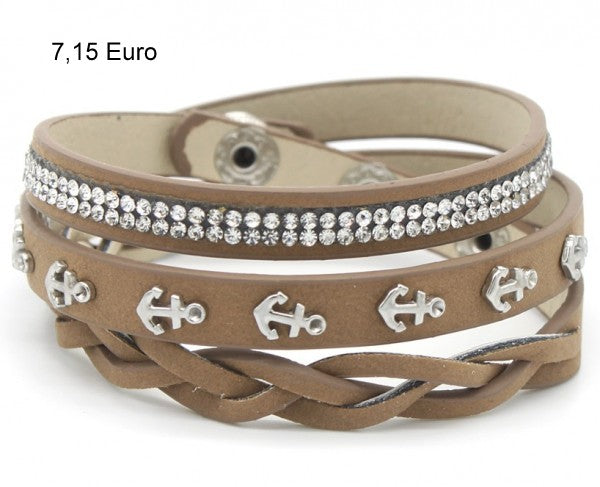 Wickelarmband mit Anker