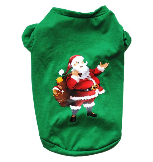 Weihnachtliches Hunde-T-Shirt "Santa Claus"