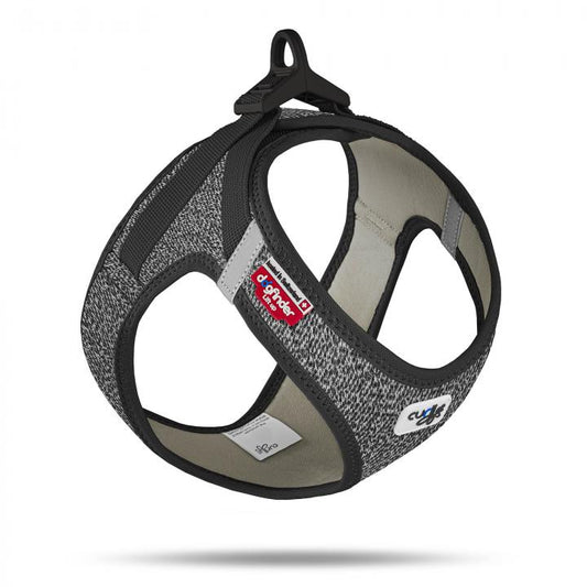 Curli Vest Geschirr Merino curli Schnalle Schwarz