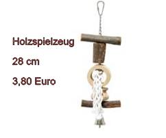 Holzspielzeug mit Seil und Glocke