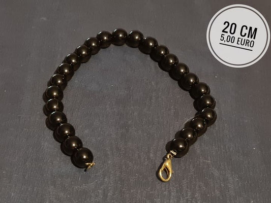 Schwarzes Armband aus Haematit