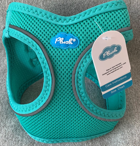 Plush Step In Air Mesh Harness Turquoise